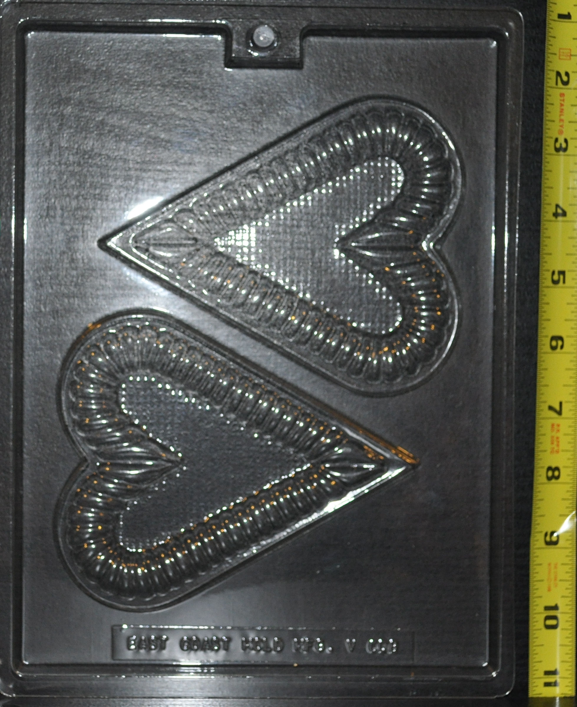 HEART WITH RIPPLES MOLD