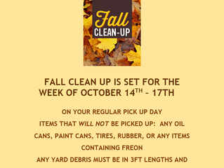 Flatwoods Fall Clean Up 2019