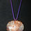 Thumbnail: Copper Wrapped Tumbled Amethyst Necklace