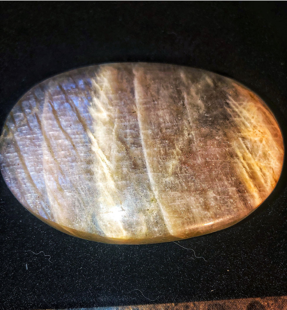 Thumbnail: Howlite & Labradorite Necklace x Sun/Moon Stone x Clear Quartz Worry Stone