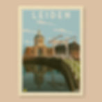 Thumbnail: Leiden Vintage Stadsposter v.a.