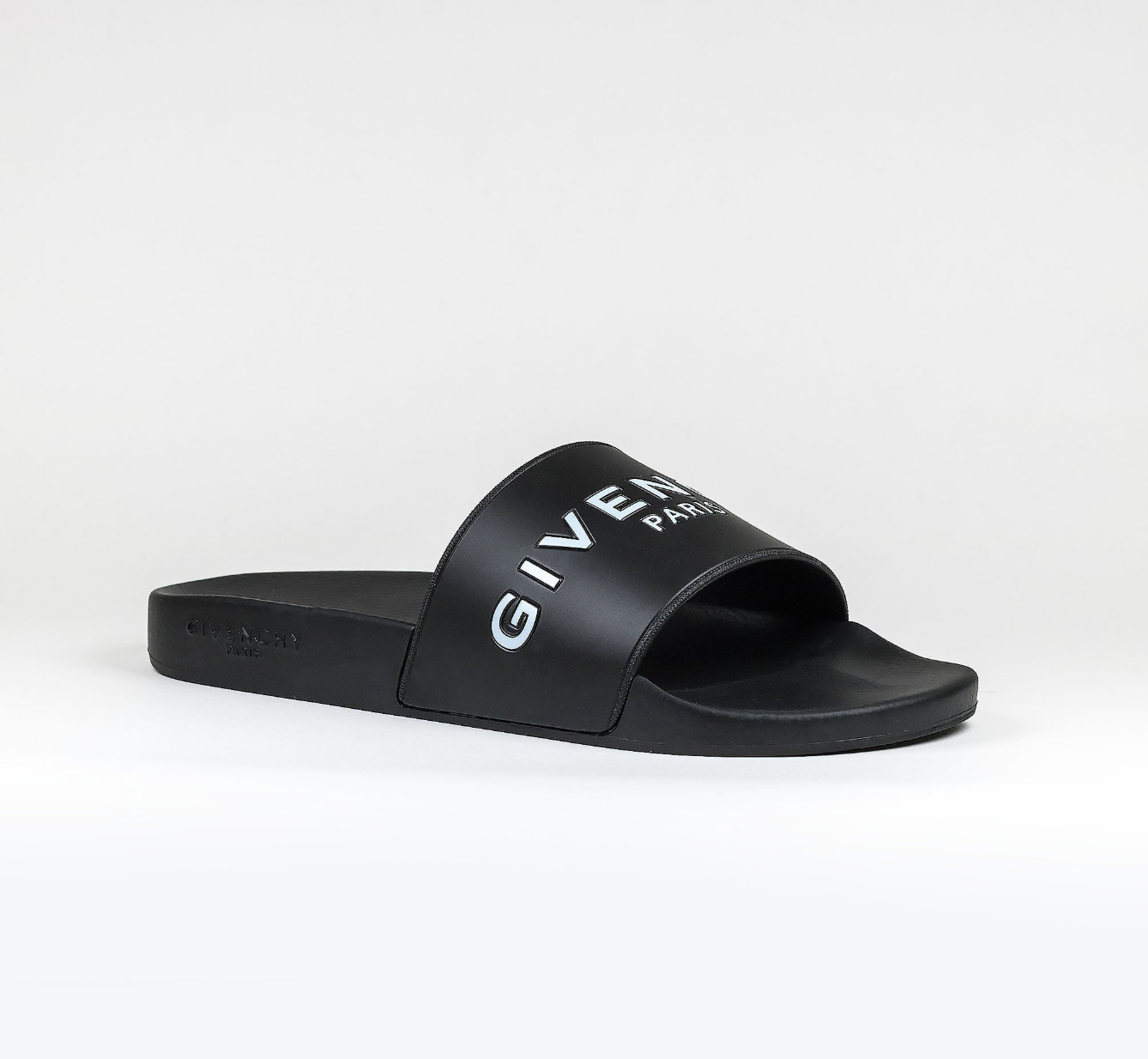 GIVENCHY PARIS BLACK POOL SLIDES