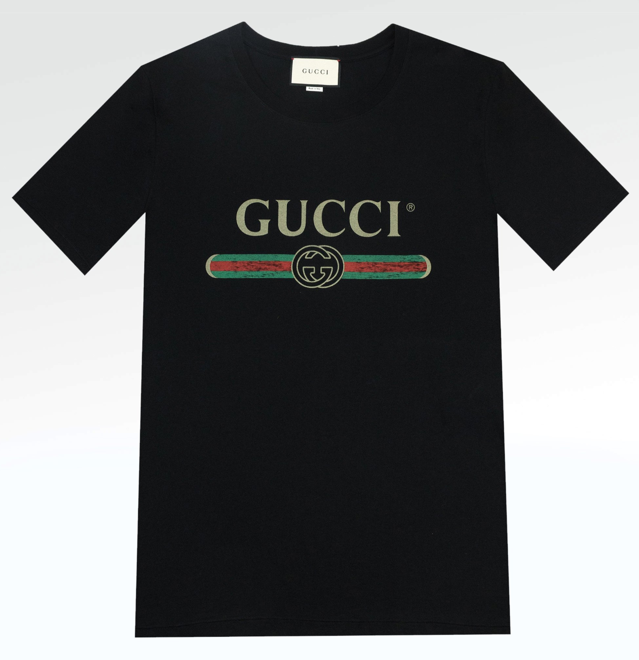 GUCCI 1980 VINTAGE T SHIRT BLACK