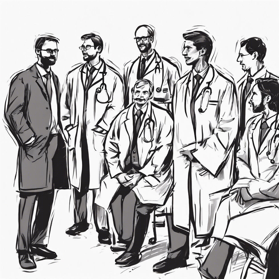 Physicians at a conference