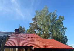 Virekatto Oy peltikaton maalaus