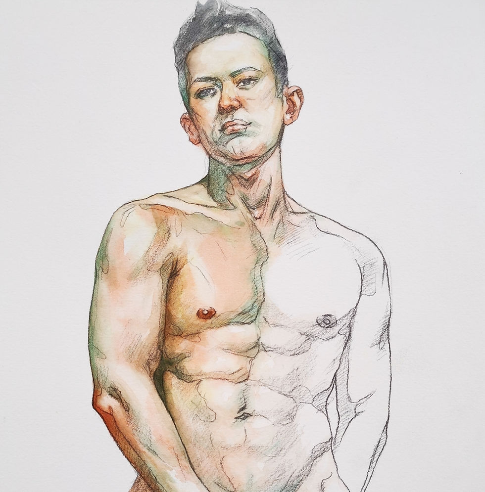 Thumbnail: Watercolor- The male models