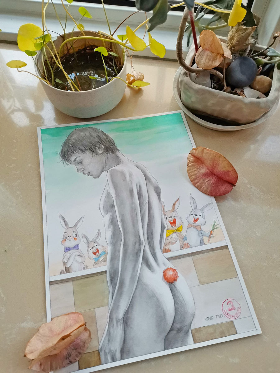Thumbnail: Watercolor- Rabbit's Happiness