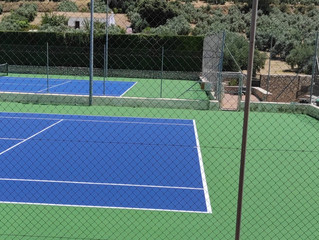 Apertura pistas de tenis tras su arreglo y mantenimiento