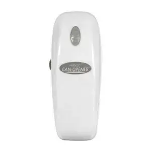 Handy Electric/Battery Operated Can Opener Automatic/Hands Free Food/Drink White