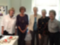 Luncheon: Debby Franczek, Dorothy Patton, Marie Schilling, Barbara Wagner and Diana Stokes