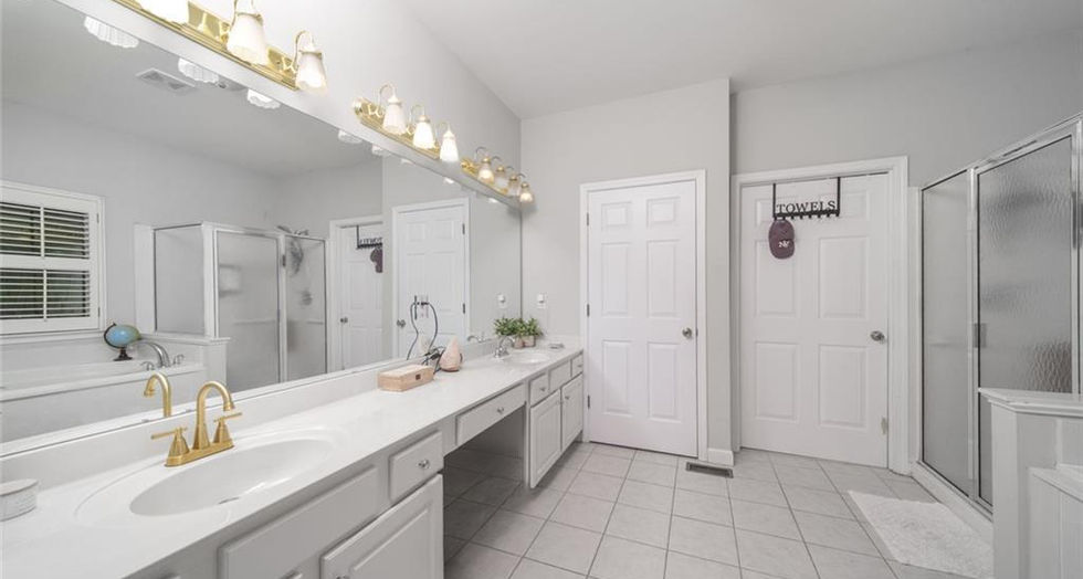 bathroom with double vanity in 5030 Pine Mountain Rd NW Kennesaw GA