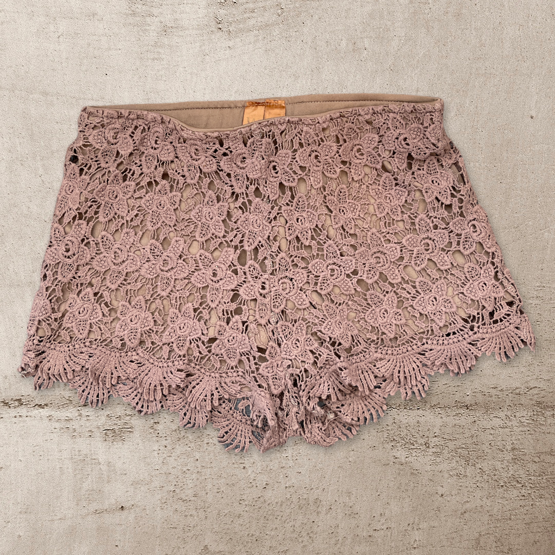 Whispers Lace Mini Skirt - Size L