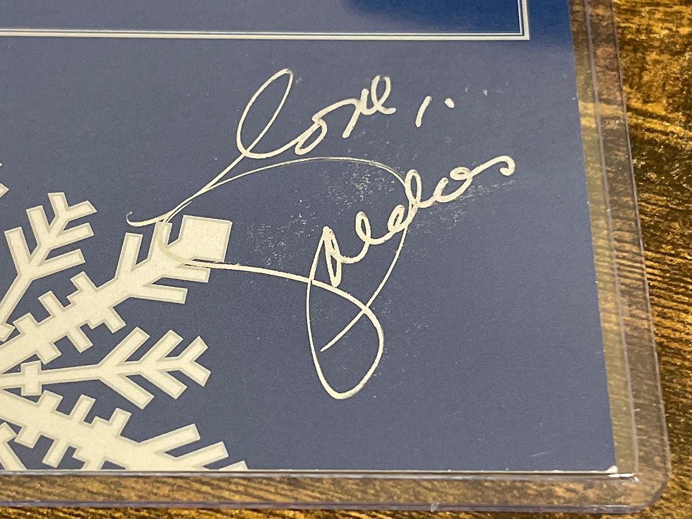 Thumbnail: GOLDIE HAWN 'Banger Sisters' Signed Holiday Card with BECKETT COA!