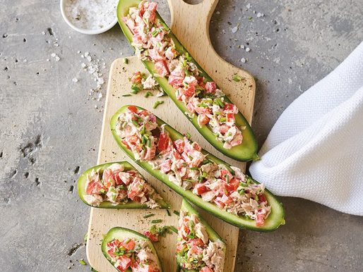 Pittige tonijnkomkommerschuitjes