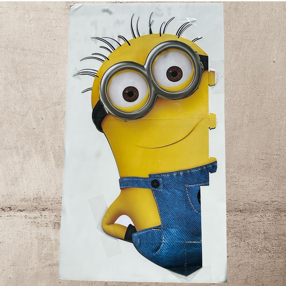 Thumbnail: Two (2) Despicable Me 'MINION' & 'GRU' Cardboard Display Signs!