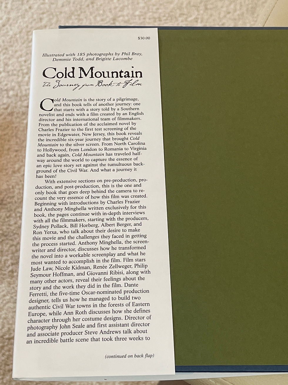 Thumbnail: 2003 Cold Mountain: The Journey from Book to Film (Pictorial Moviebook)