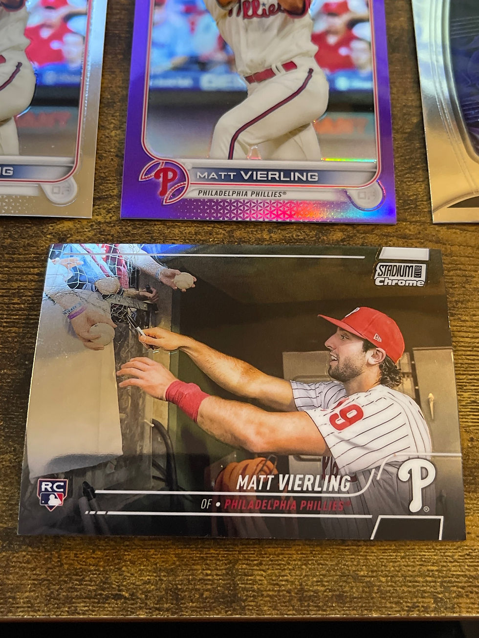 Thumbnail: 2022 Matt Vierling ROOKIE Baseball Card Lot (4)!