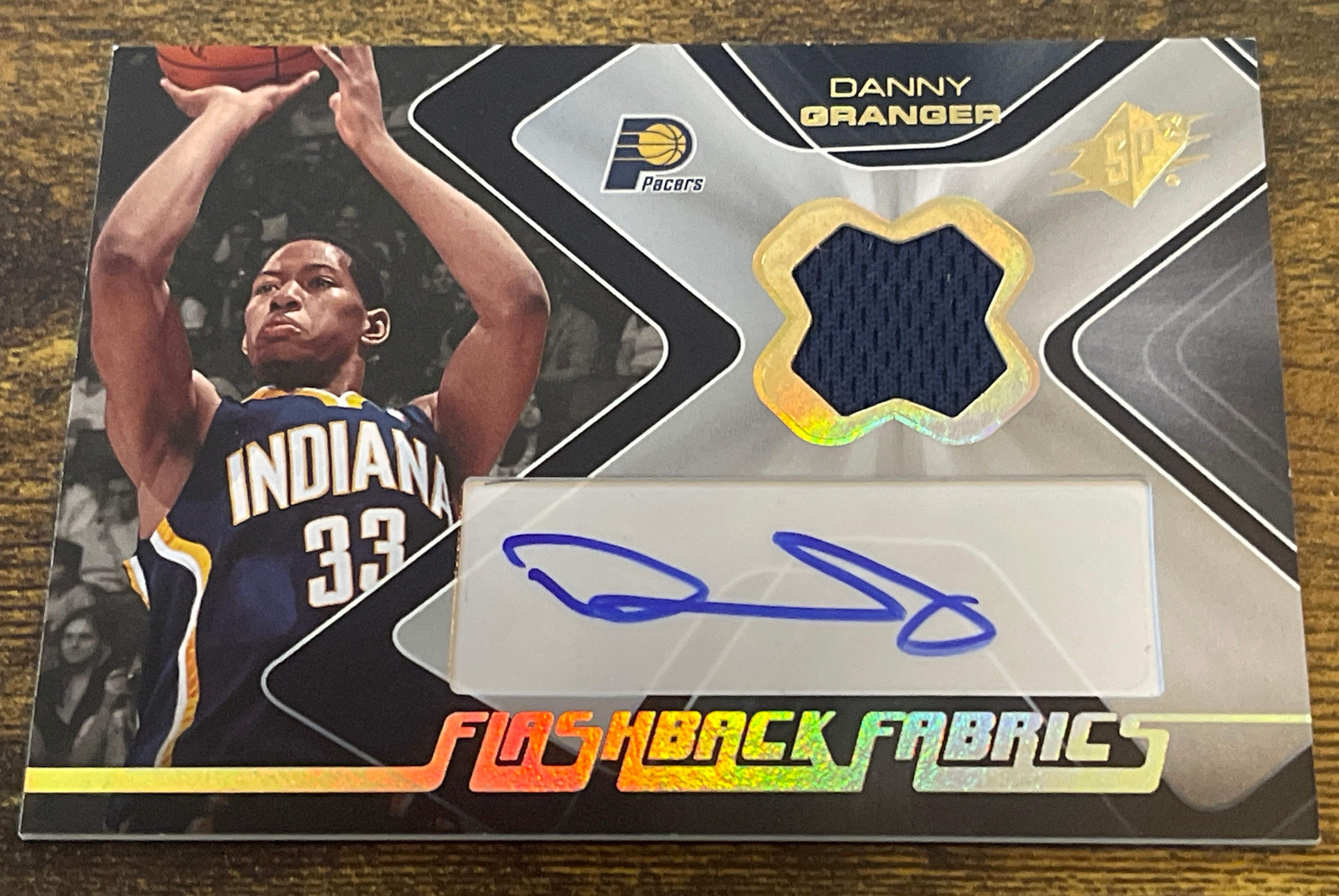 2007-08 SPx Flashback Fabrics DANNY GRANGER AUTO #FF-DG