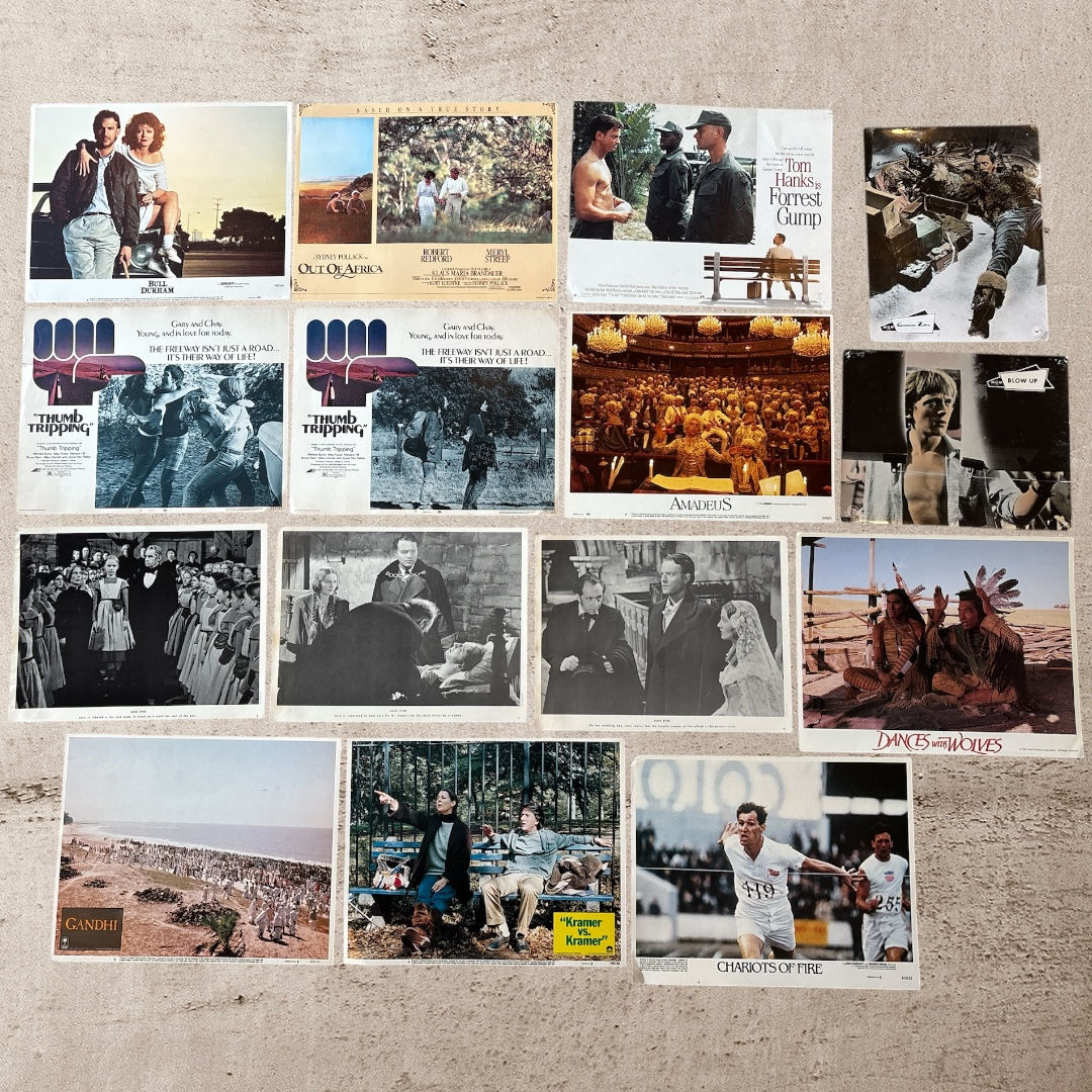 Vintage Lobby Card Lot (15) - Hanks, Streep, Costner, Hoffman, & More!