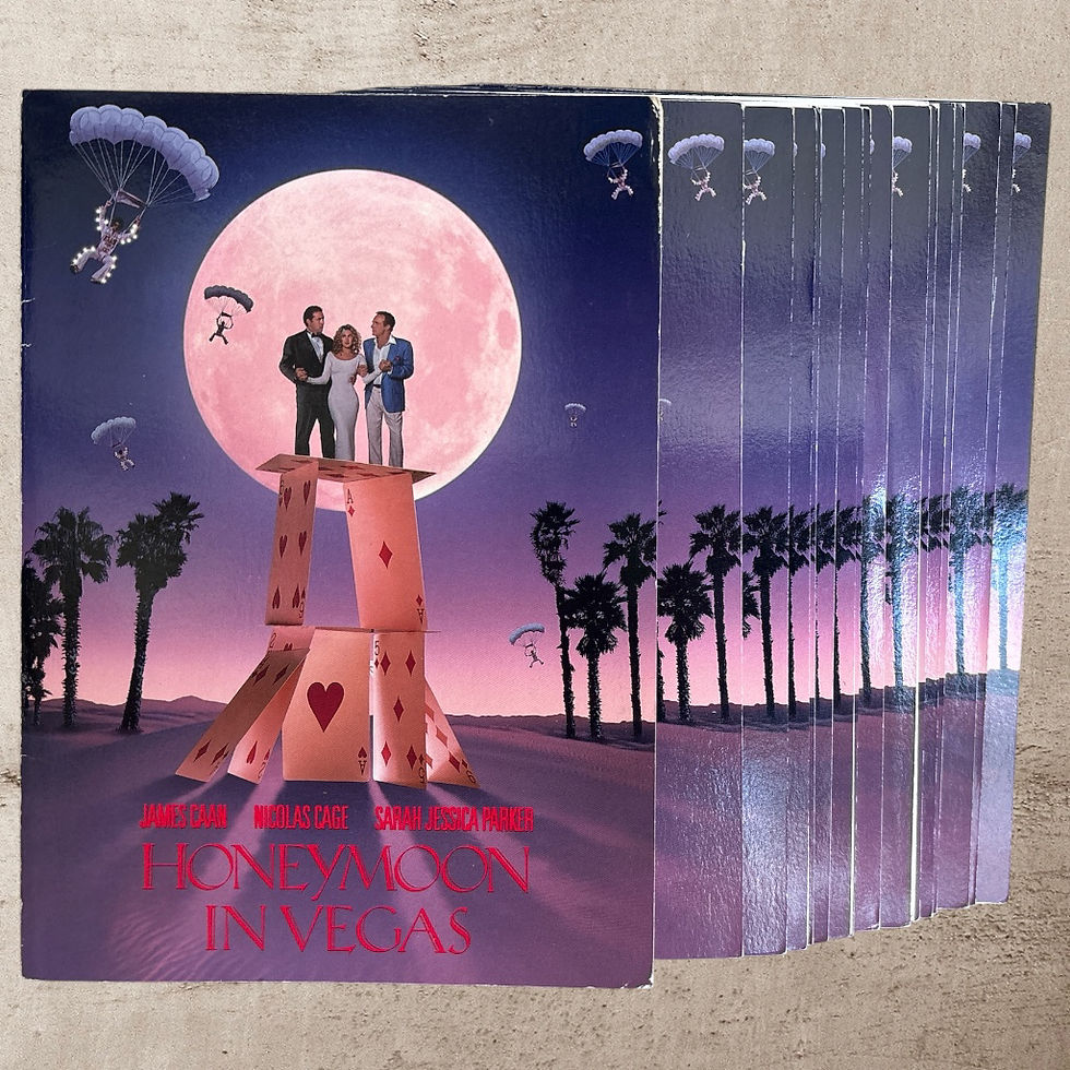 Thumbnail: Lot of 18 Honeymoon in Vegas 1992 World Premiere Invitation Cards