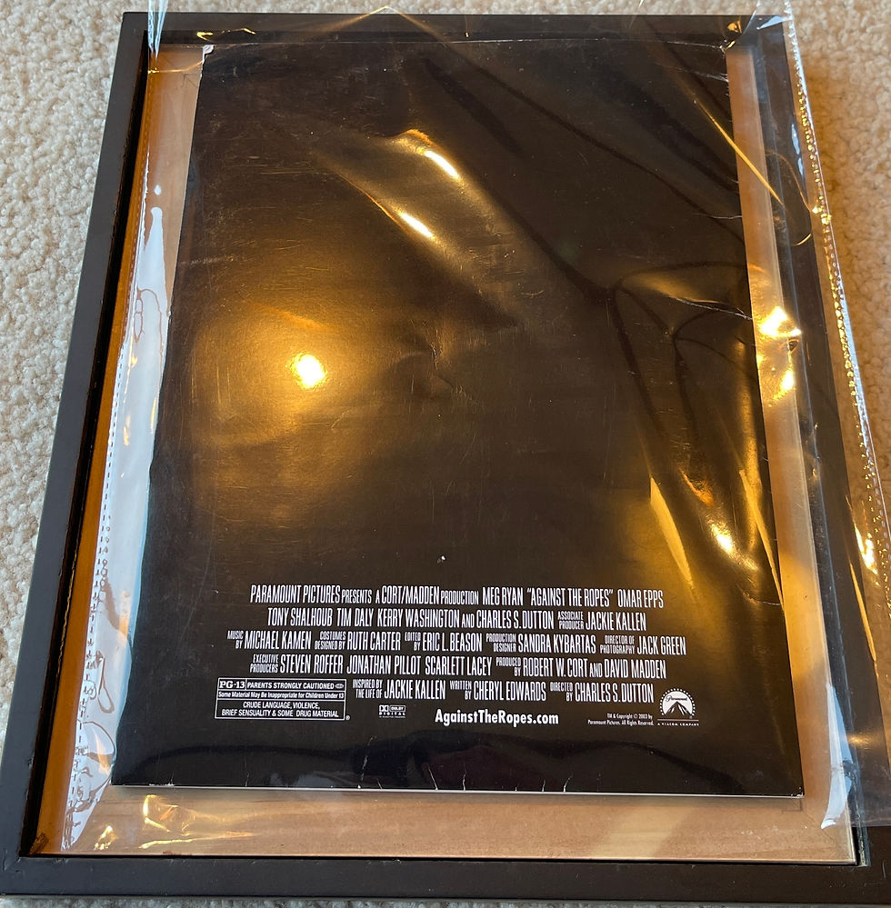 Thumbnail: Framed 'Against The Ropes' Press Kit with Meg Ryan Auto & Beckett Coa!