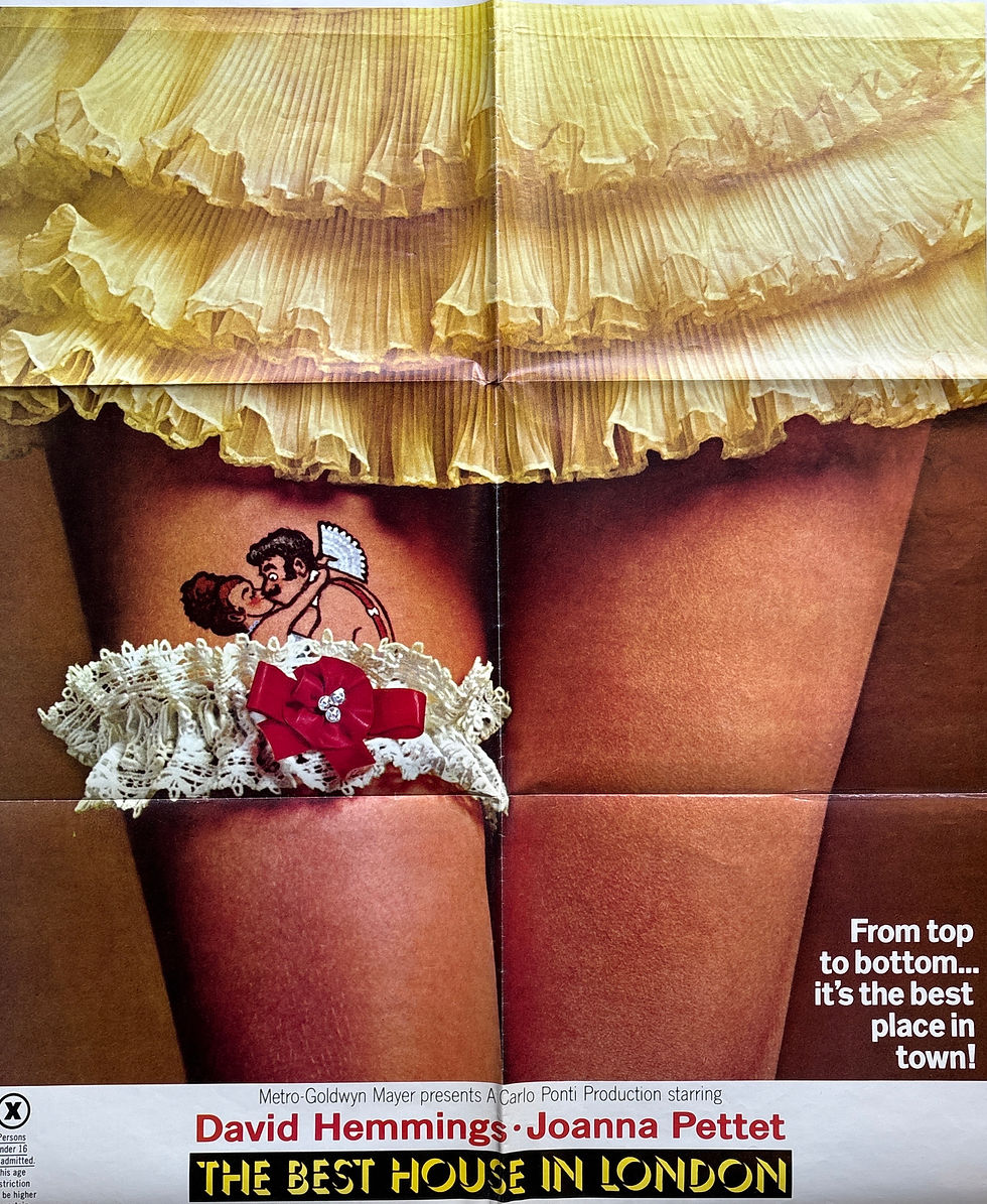 Thumbnail: Original 1969 Best House In London Poster - Signed by 'Lily' Veronica Carlson!