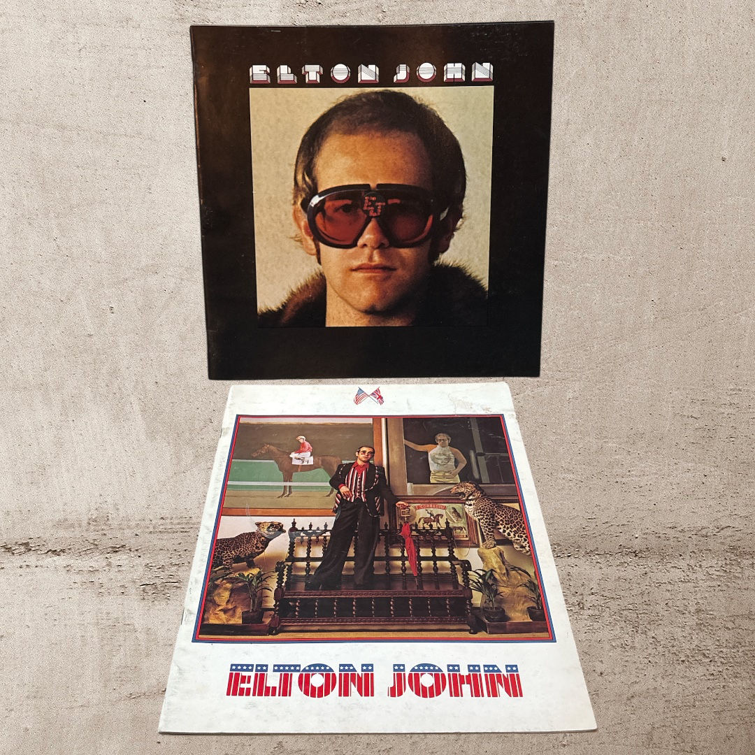 1970s Elton John Original Concert Book Lot - Set of 2