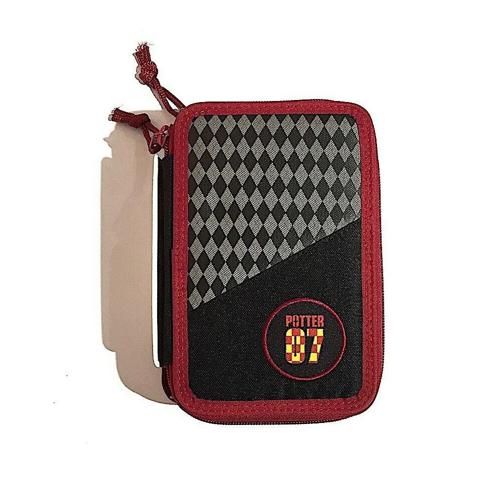 Astuccio organizzato 3 cerniere zip Harry Potter
