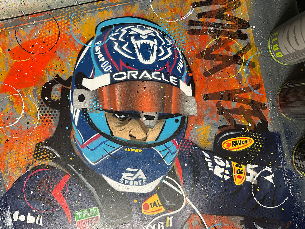 Miniatura: Max Verstappen, Miami 2023 - Graffiti Painting 