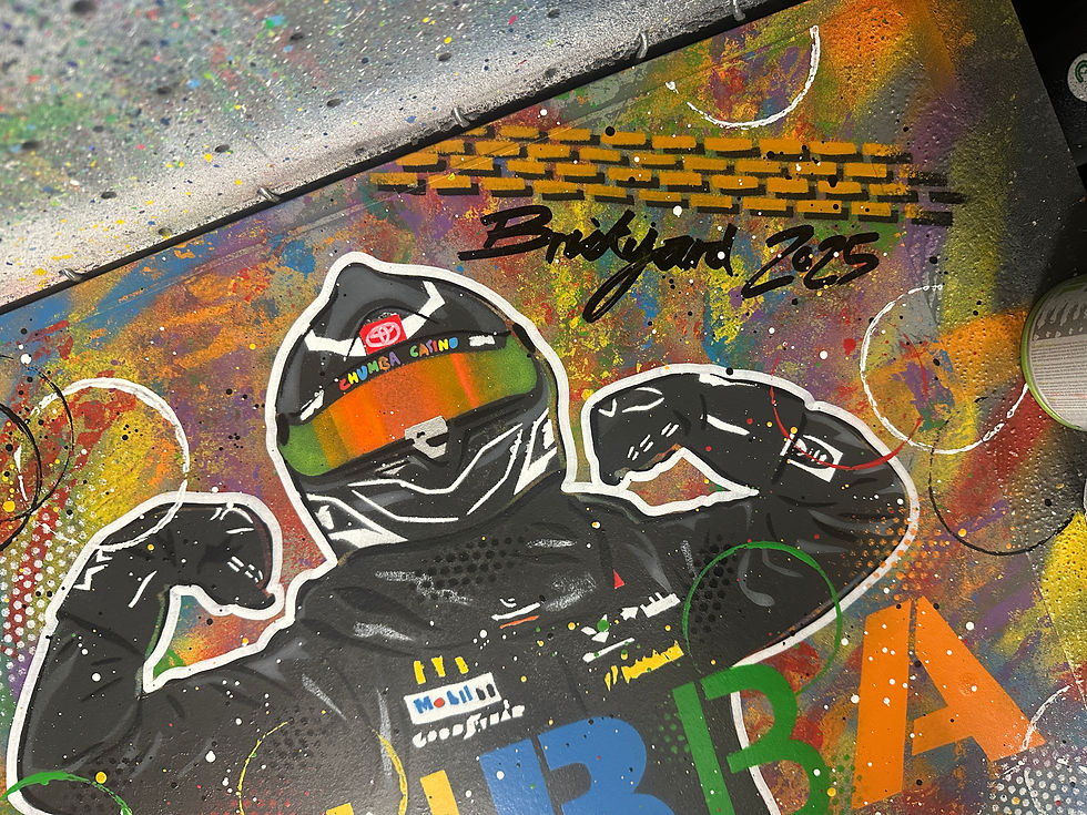 Miniatura: Bubba Wallace, Indy 2025, NASCAR - Graffiti Painting