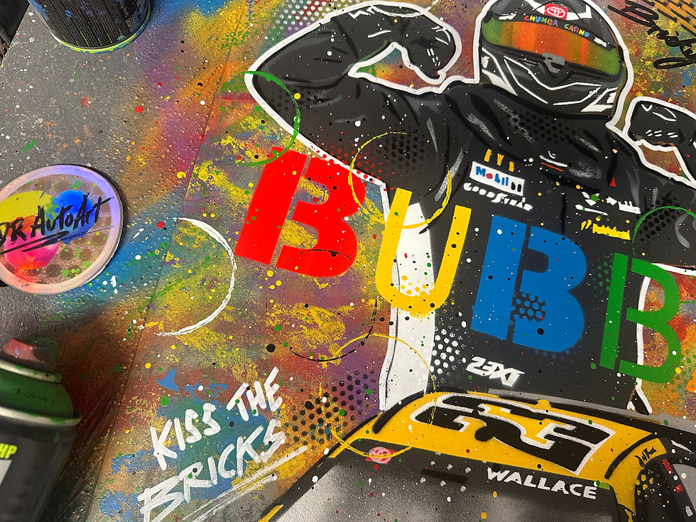Miniatura: Bubba Wallace, Indy 2025, NASCAR - Graffiti Painting