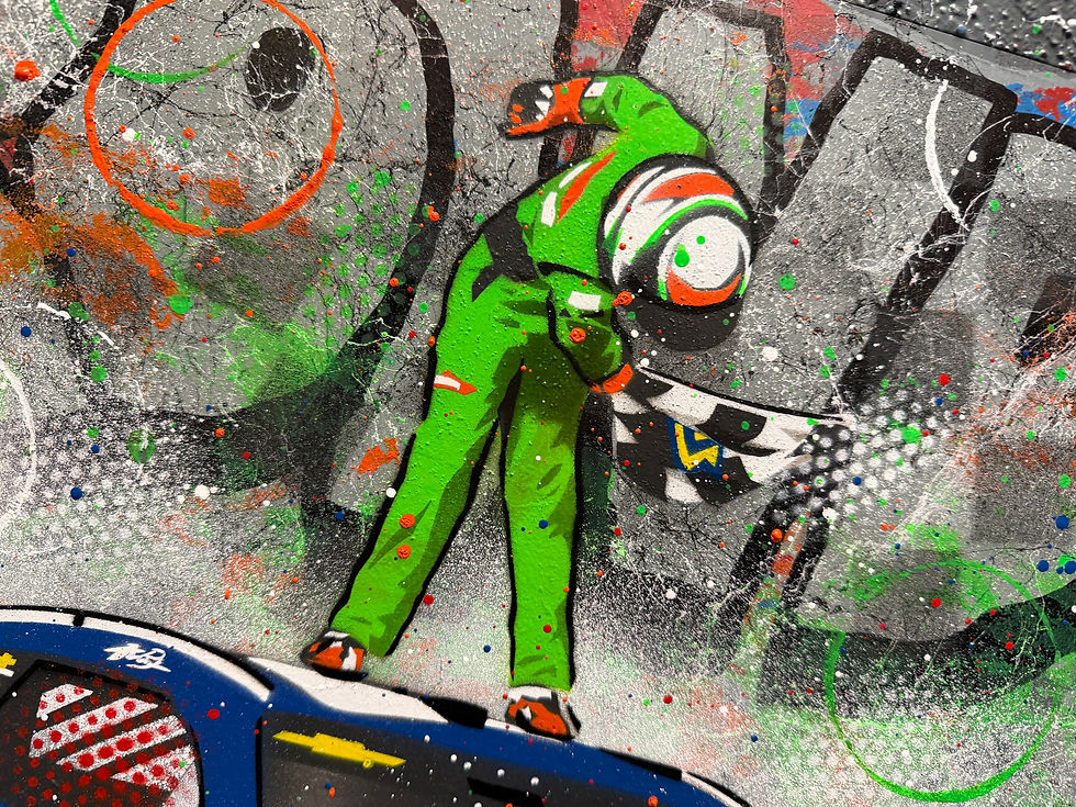 Miniatura: ROWDY, Brexton Busch, Charlotte 2026 - NASCAR - Graffiti Painting