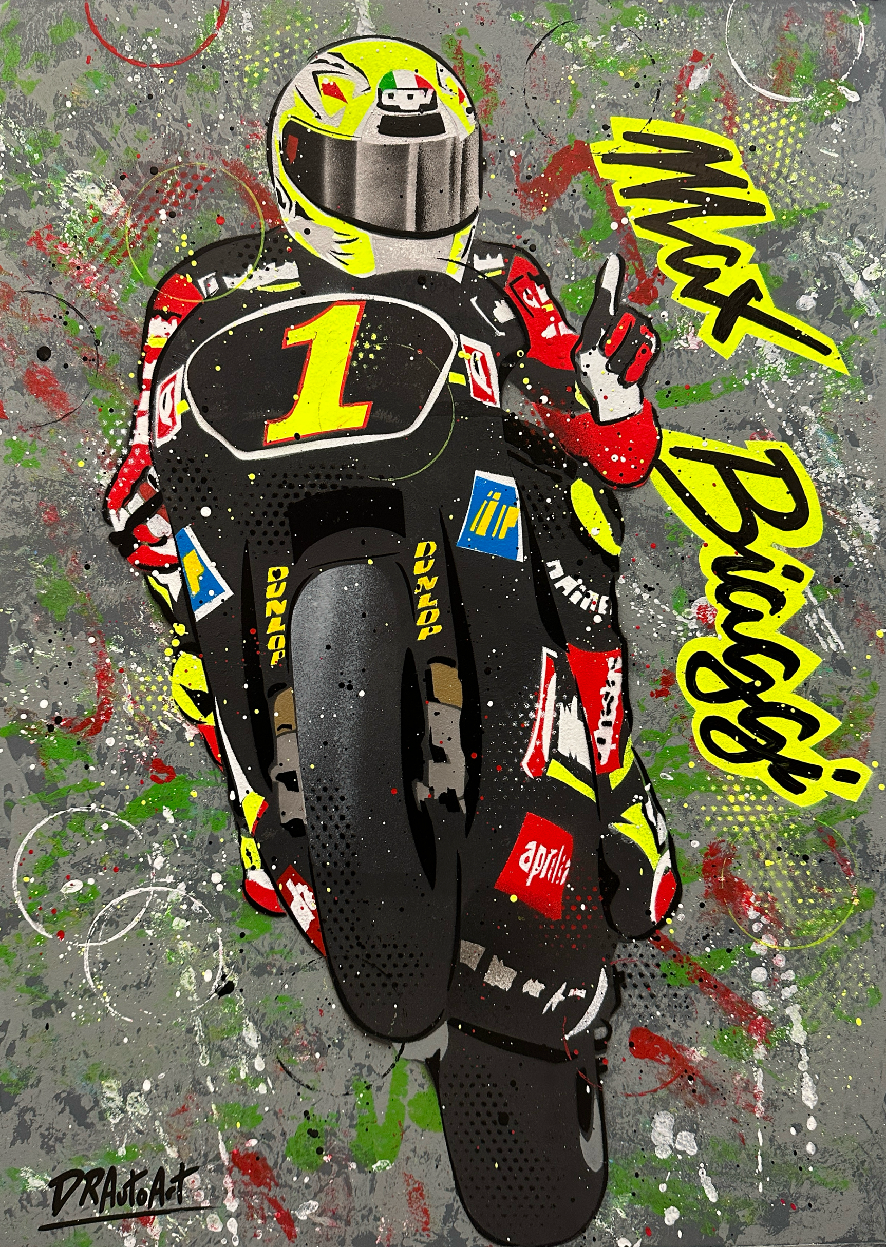 Max Biaggi - Graffiti Painting