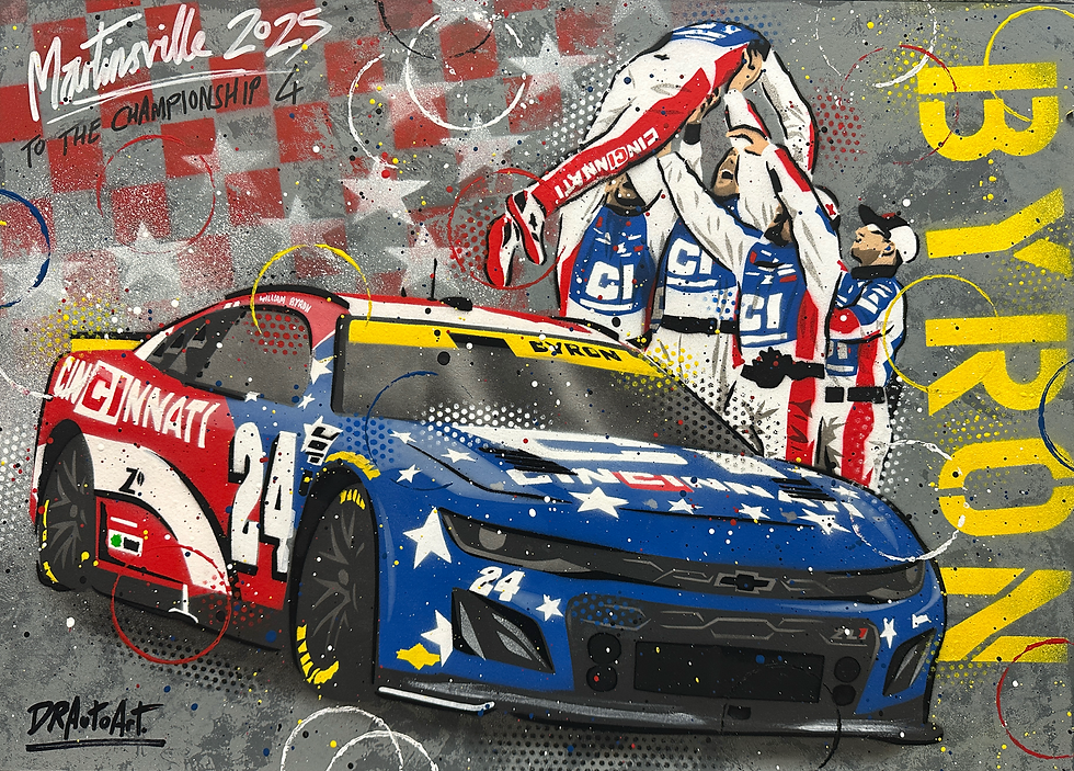 William Byron, Martinsville 2025 - Graffiti Painting