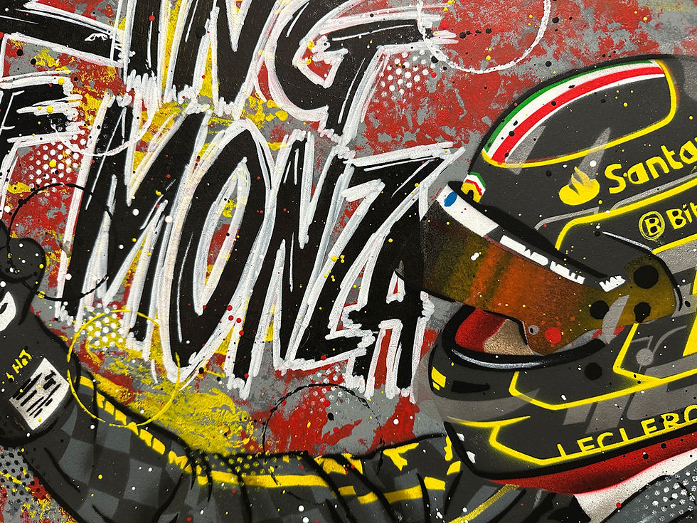 Miniatura: Charles Leclerc, Monza 2024 - Graffiti Painting