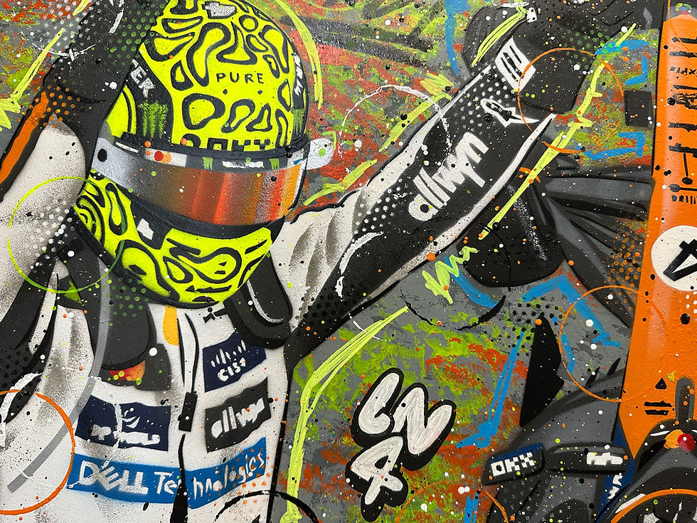 Miniatura: Lando Norris, Monaco 2025 - Graffiti Painting