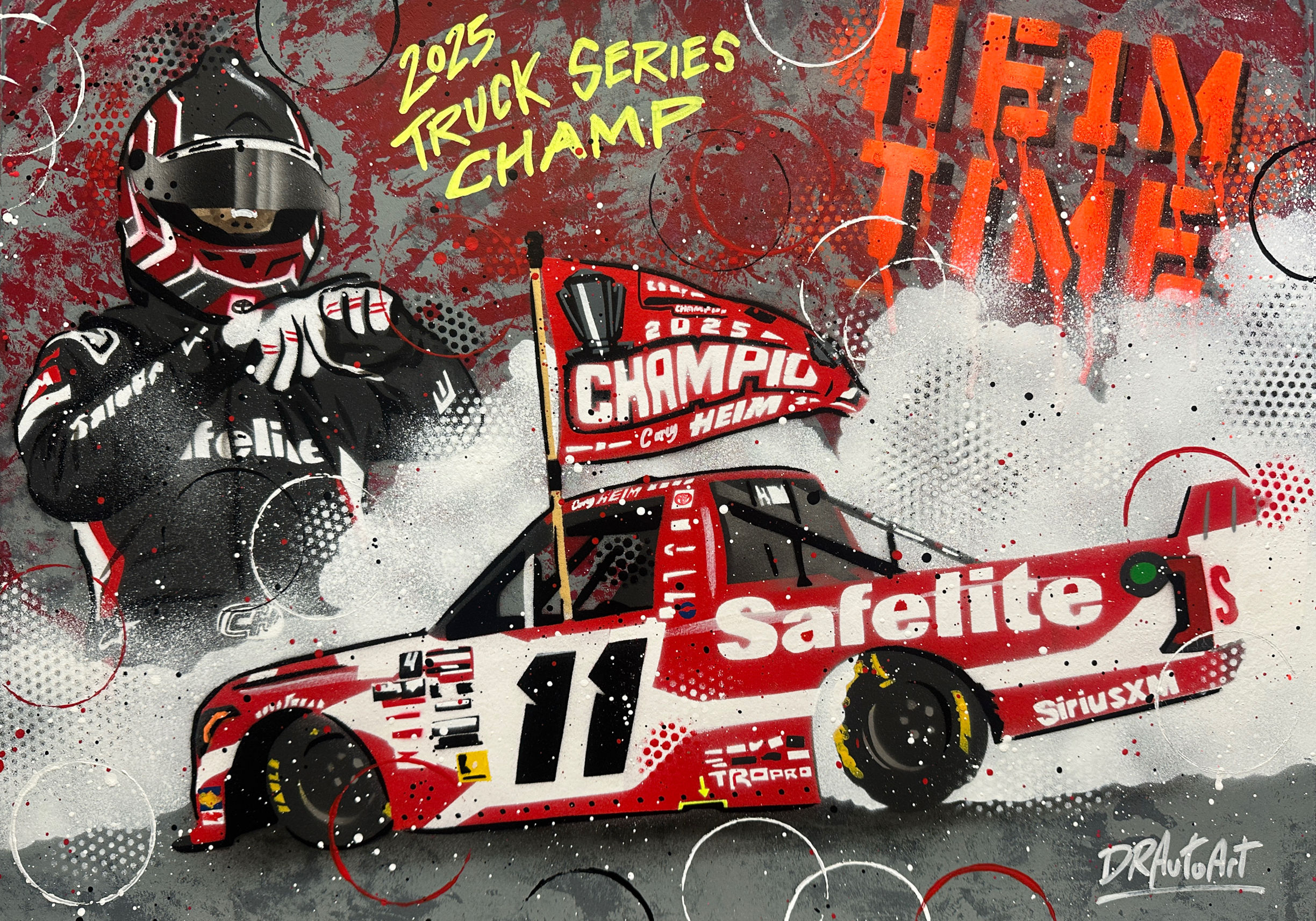 Corey Heim. 2025 Truck Series Champion - Graffiti Painting