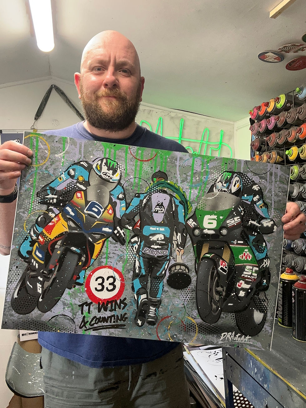 Miniatura: Michael Dunlop, TT 2025 - Graffiti Painting