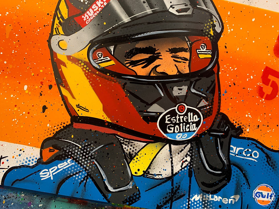 Miniatura: Carlos Sainz Jr, Monza 2020 - Graffiti Painting