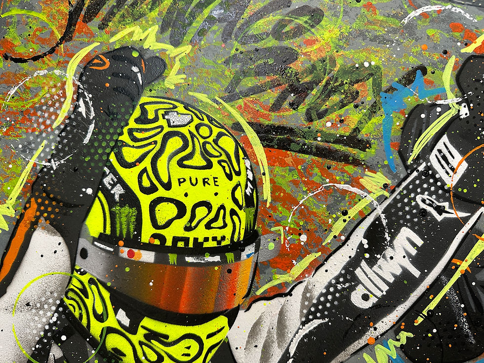 Miniatura: Lando Norris, Monaco 2025 - Graffiti Painting
