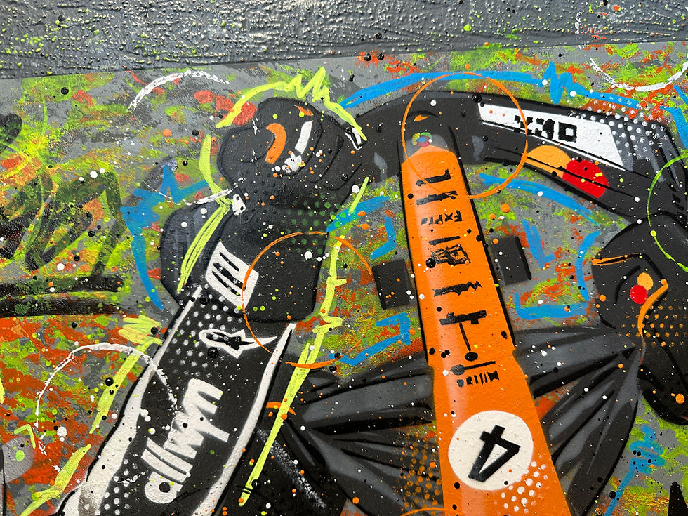 Miniatura: Lando Norris, Monaco 2025 - Graffiti Painting