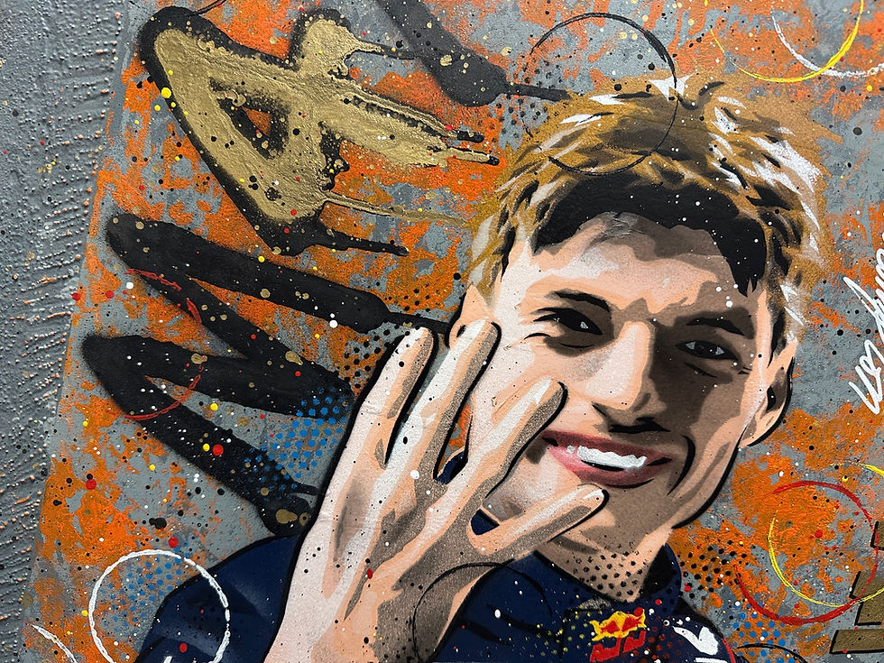 Miniatura: Max Verstappen, 2024 Champion - Graffiti Painting