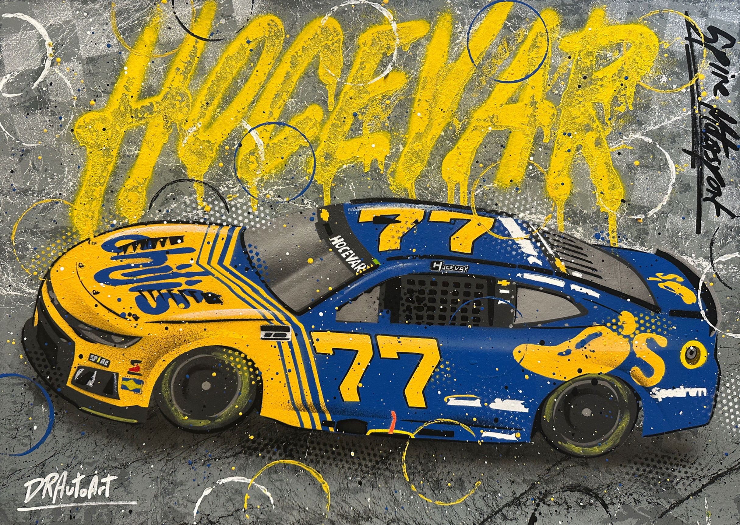 Carson Hocevar, Darlington 2026, NASCAR - Graffiti Painting