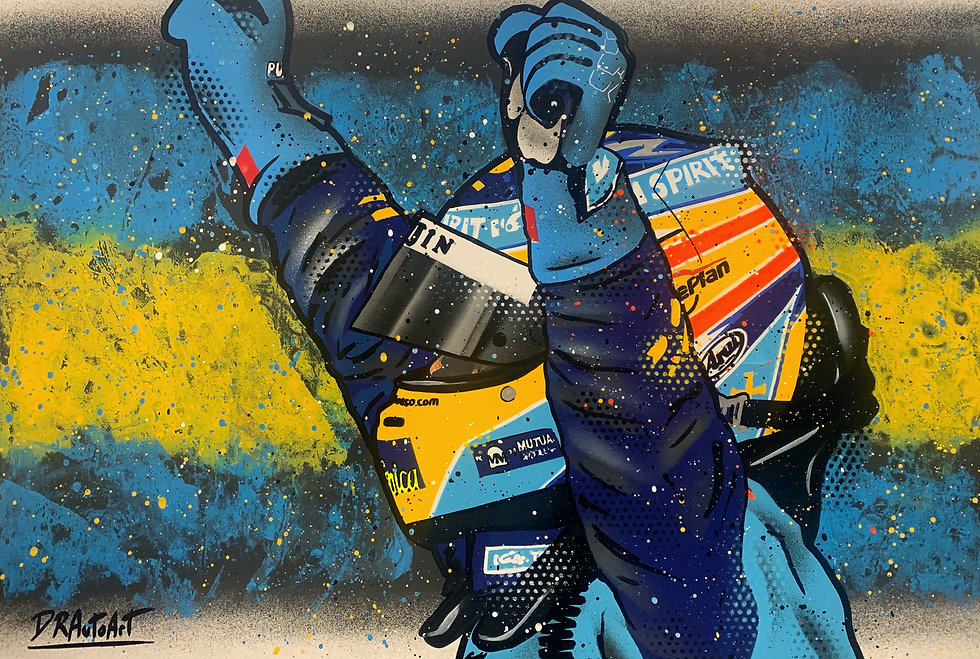 Fernando Alonso, Renault - Graffiti Painting