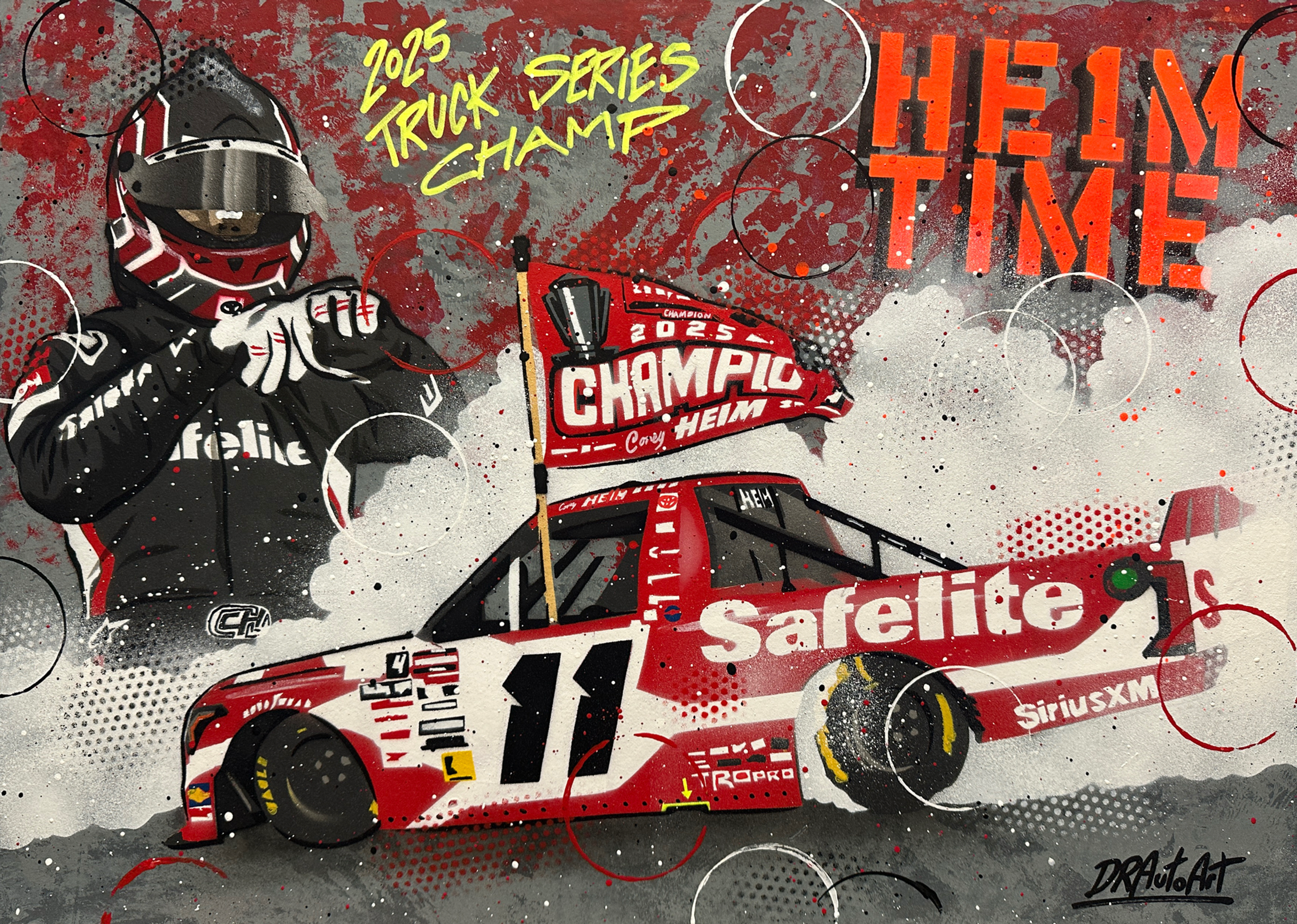 Corey Heim. 2025 Truck Series Champion - Graffiti Painting