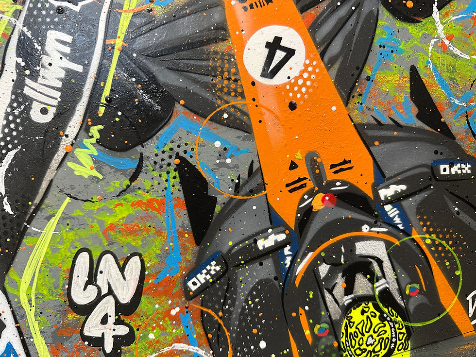 Miniatura: Lando Norris, Monaco 2025 - Graffiti Painting