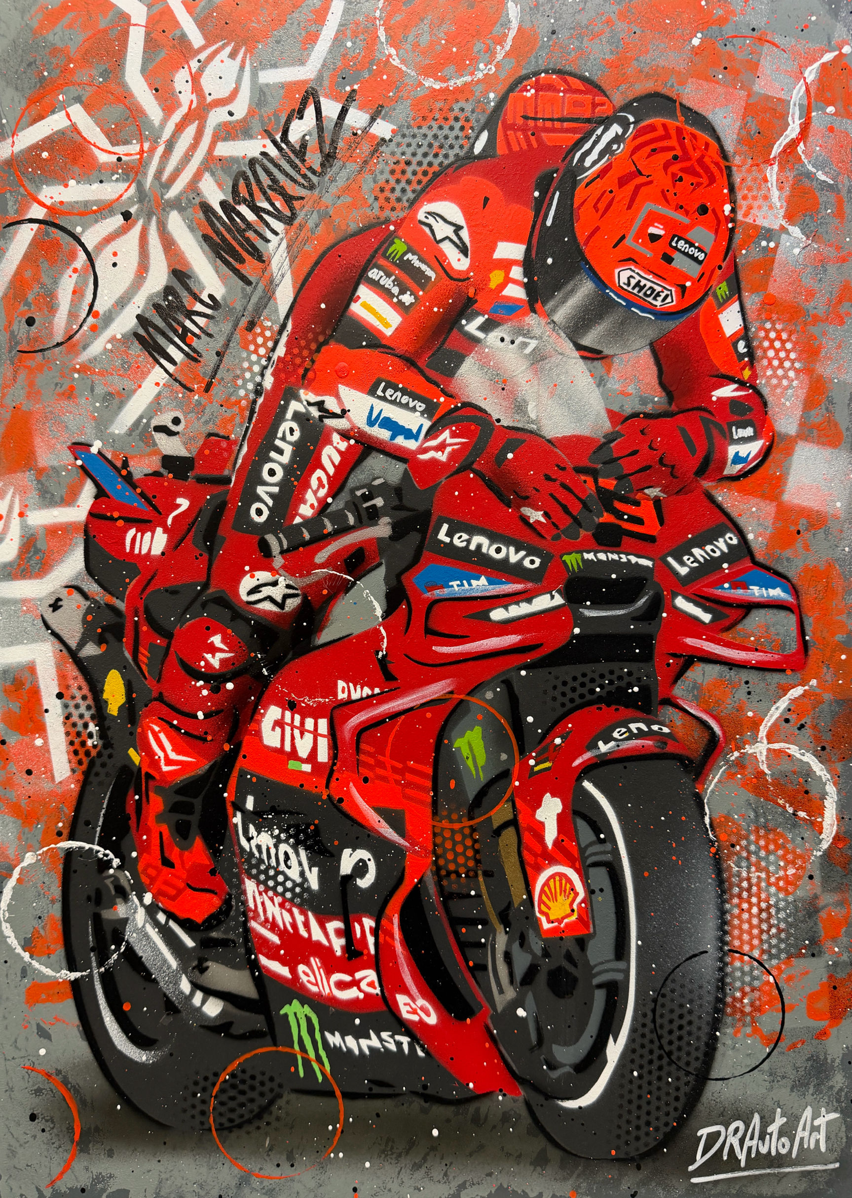 Marc Marquez 2025 - Graffiti Painting