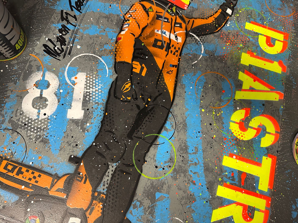 Miniatura: Oscar Piastri, Hungary 2024 - Graffiti Painting