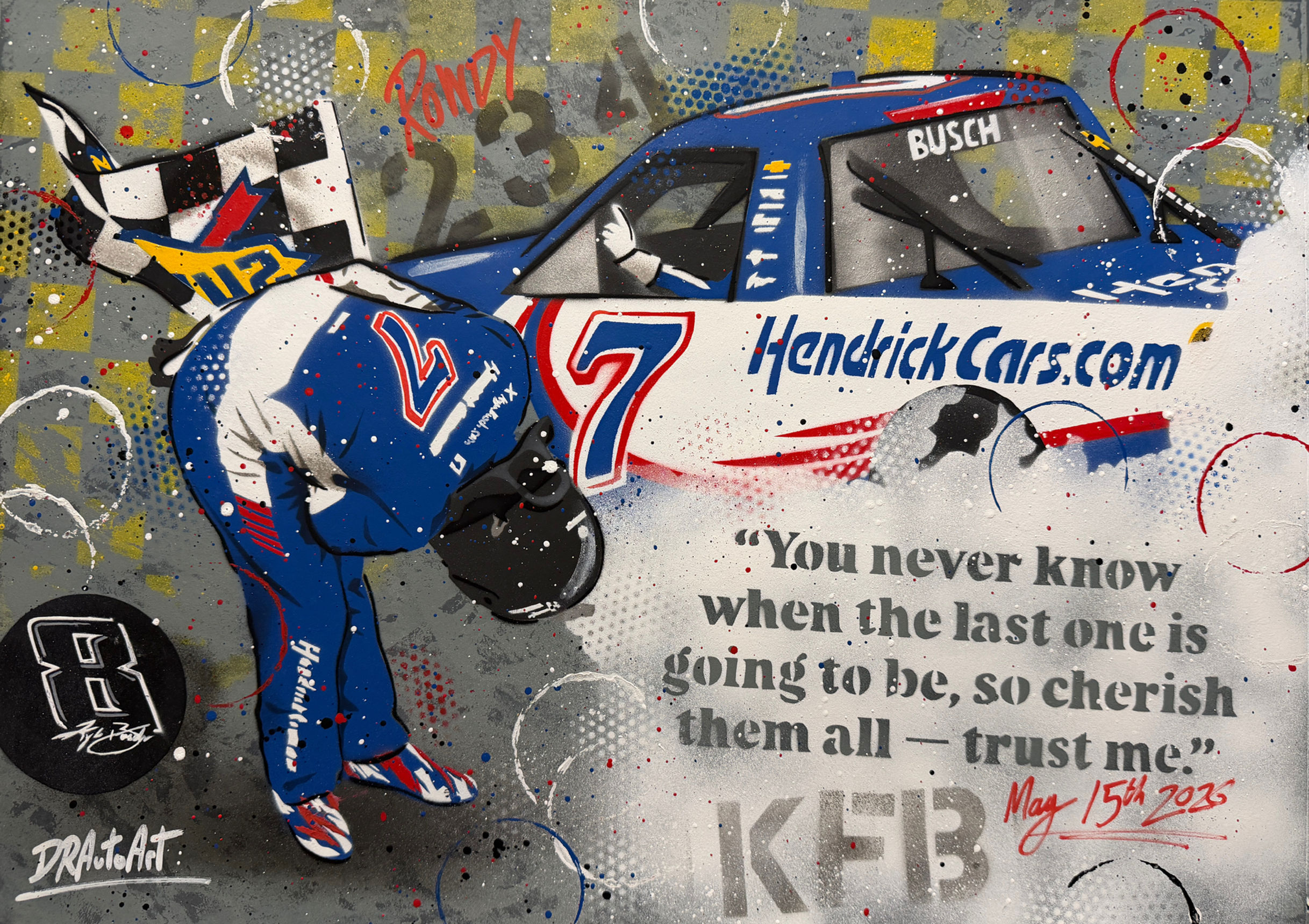Kyle Busch, Final Bow - Graffiti Painting