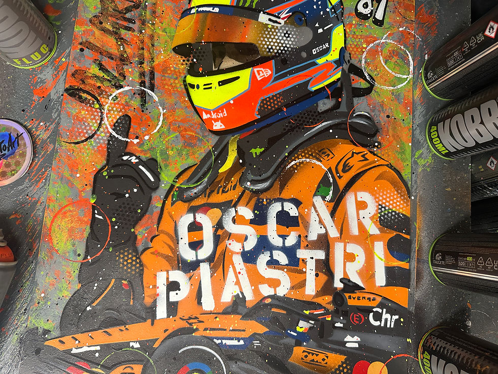 Miniatura: Oscar Piastri, 2025 - Graffiti Painting